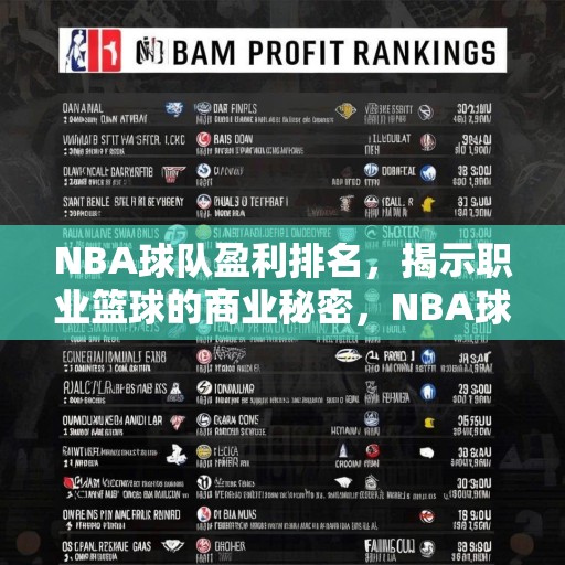 NBA球队盈利排名，揭示职业篮球的商业秘密，NBA球队盈利排名，揭秘职业篮球背后的商业秘密